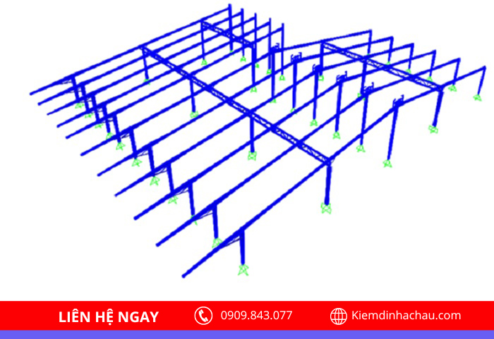 Mô hình tính toán phục vụ kiểm định chứng nhận an toàn chịu lực công trình